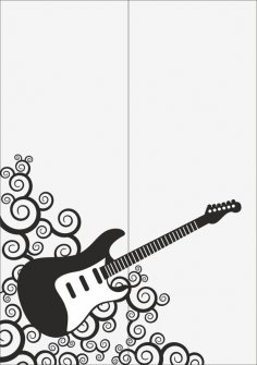 Gitar Kumlaması Desen Ücretsiz Vektör