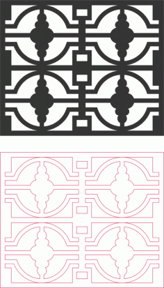 DXF Izgara Desen Tasarımları DXF Dosyası