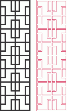 Geometrik Dxf Desen Tasarımları 2D DXF Dosyası