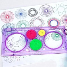 Spirograf Geometrik Cetvel Çizim Araçları Ücretsiz Vektör