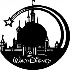 Walt Disney Vinil Duvar Saati Ücretsiz Vektör