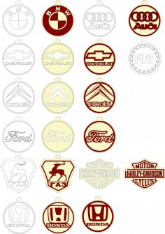 Otomatik Logo Anahtarlık Anahtarlık Ücretsiz Vektör