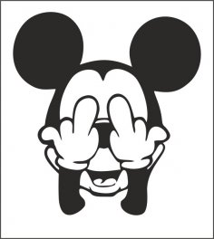 Mickey Sticker Ücretsiz Vektör