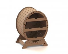 Şaraplık Oval DXF Dosyası