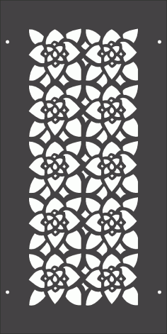 Çiçek Desen Ayırıcı DXF Dosyası