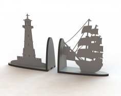Lazer Kesim Gemi Kitap Desteği DXF Dosyası