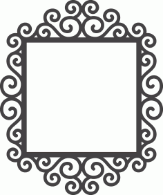 Kıvrımlı Çerçeve DXF Dosyası