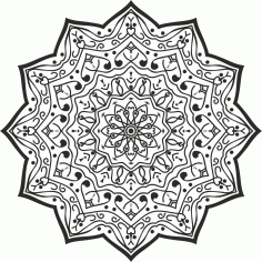Lüks Mandala Tasarımı Ücretsiz Vektör