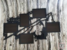 Balıkçı Fotoğraf Çerçevesi DXF Dosyası
