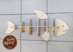 Polka Ryba Balık Rafı DXF Dosyası