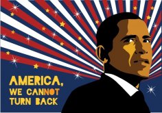 Obama Poster Ücretsiz Vektör