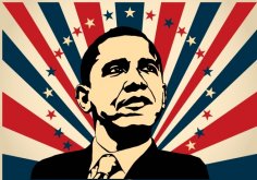 Barack Obama Mıknatısları Ücretsiz Vektör