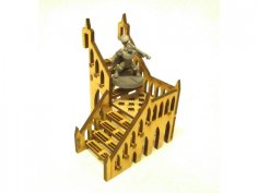 Merdiven 8x8x8 3mm DXF Dosyası