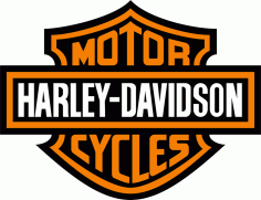 Harley Davidson Logo Vektörü Ücretsiz Vektör