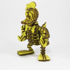 Donald Duck 3D Puzzle DXF Dosyası