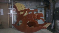 Puma Sandalye 3D Puzzle CNC Router Planı DXF Dosyası