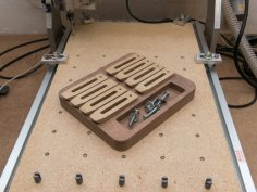 CNC Router Kelepçe Tepsisi DXF Dosyası