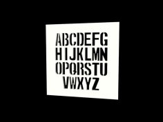 Tek Aralıklı Şablon Yazı Tipi DXF Dosyası