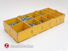Bölmeli Saklama Kutusu DXF Dosyası
