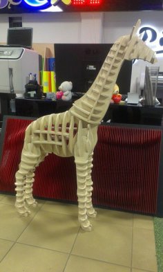 3D Yapboz Zürafa Ücretsiz Vektör