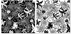 Avrupa Art Deco Çiçek Vektörleri Ücretsiz Vektör