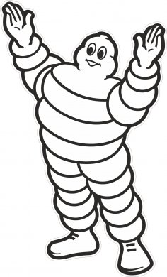 Michelin Araba Etiketi Ücretsiz Vektör