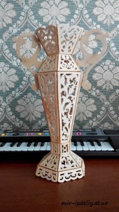 Vazolar Kontraplak 3D CNC Planları Ücretsiz Vektör