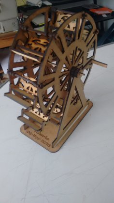 Dönme Dolap 3D Puzzle Ücretsiz Vektör