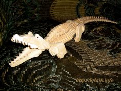 Timsah 3D Puzzle Ücretsiz Vektör