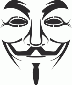 Vendetta Maskesi Logosu Ücretsiz Vektör