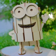 Minions Lazer Kesim 3D Puzzle DXF Dosyası