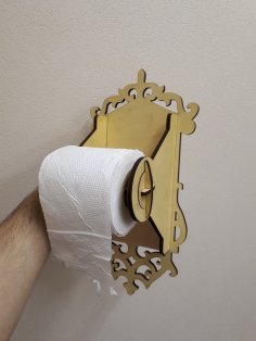 Tuvalet Kağıdı Tutucu Lazer Kesim Ücretsiz Vektör