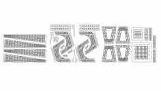 Eyfel Kulesi - 3mm DXF Dosyası