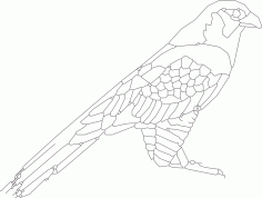 Kuş Oturma 2 DXF Dosyası