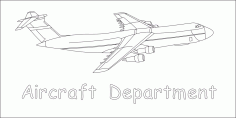 Uçak Departmanı DXF Dosyası
