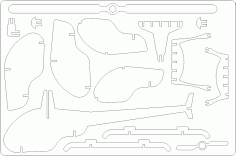 Helikopter 3D DXF Dosyası