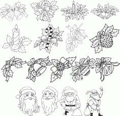 Ücretsiz Noel Süsleri Vektörü