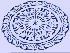 Yuvarlak desen DXF dosyası