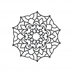 Daire Mandala DXF Dosyası