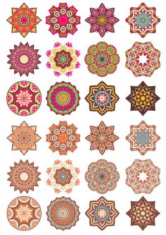 Mandala Desen Karalama Yuvarlak Süsler Ücretsiz Vektör