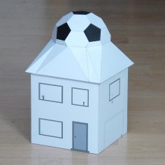 Futbol Topu Evi Pepakura Desen Şablonu PDF Dosyası