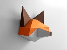 Kağıt El İşi Tilki Pepakura Kalıp Şablonu PDF Dosyası