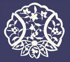 Kusursuz Çiçek Deseni DXF Dosyası