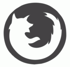 Firefox Logosu DXF Dosyası