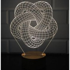 3D Torus Spiral Lamba DXF Dosyası