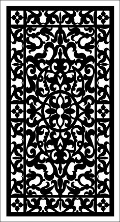 Çiçek Desenli Ekran SVG Dosyası