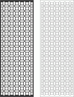 Geometrik Dekoratif Izgara Ücretsiz Vektör