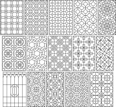 DXF Desen Koleksiyonu DXF Dosyası