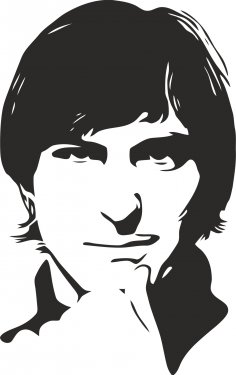Steve Jobs Şablonu Ücretsiz Vektör