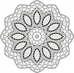 Mandala Tasarımı Ücretsiz Vektör